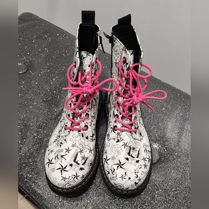Torrid Betsey Johnson Tattoo Print Boots